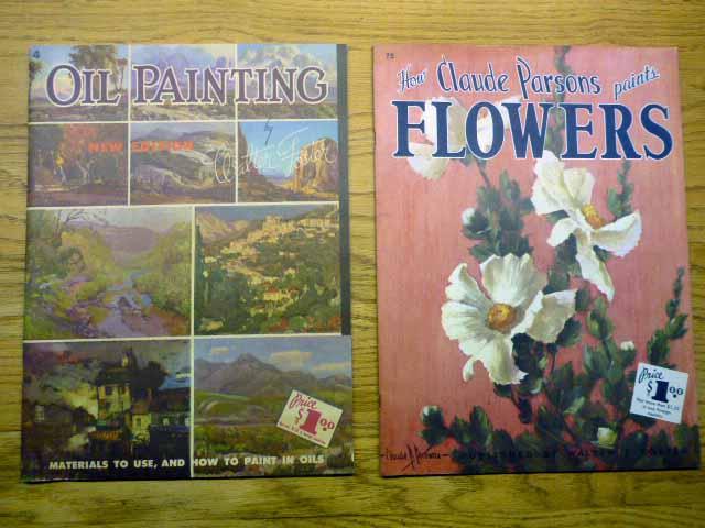 Two Walter Foster Series Books - Oil Painting (#4) and How Claude
